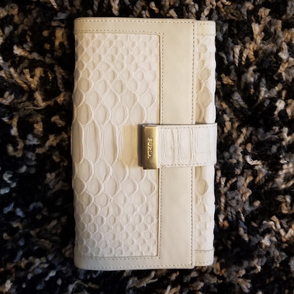 Furla Python Embossed Leather Bag And Wallet - image 5